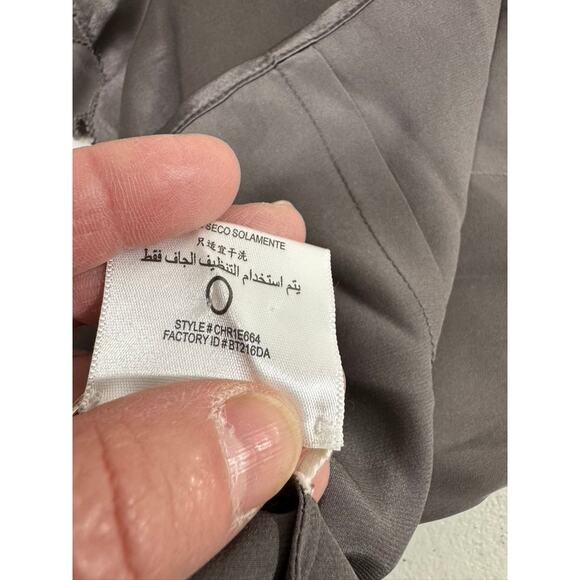 "BCBG MAXAZIRA" 100% SILK, Ruffled Blouse,Dk Romance,Quiet Luxury,Office,Work,XS - Picture 7 of 7